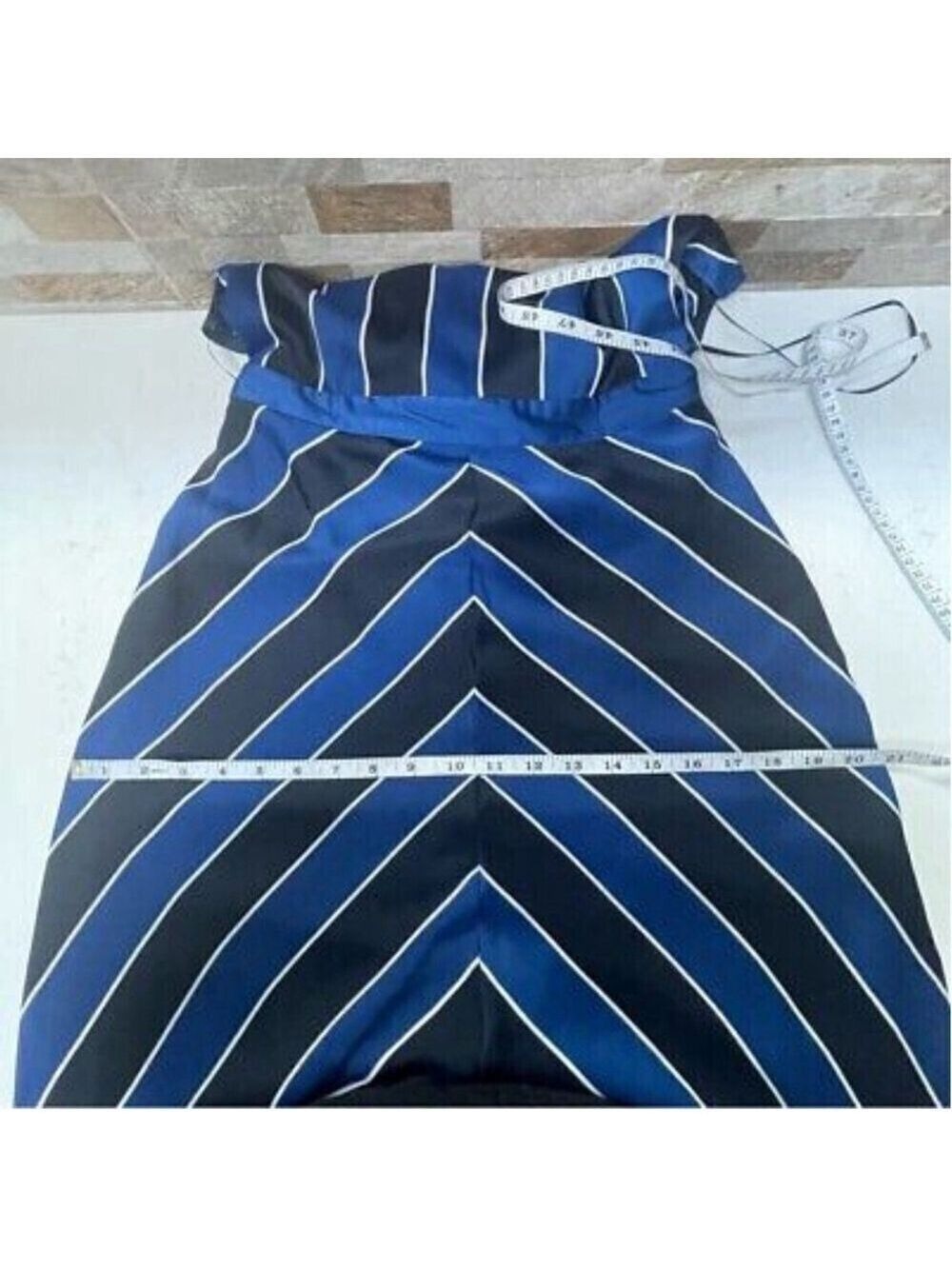 Guess Nautical Sailor Striped Rope Maxi Dress Sz 6 Resortwear Coastal Geometric - Picture 6 of 15